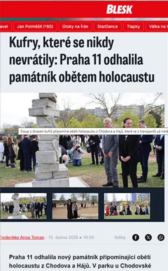 report on the unveiling of the memorial